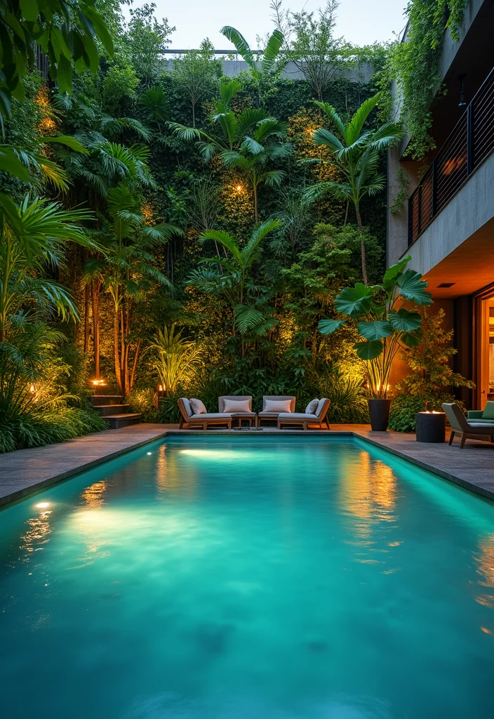 16 Backyard Pool Deck Ideas for Safe Stylish Surroundings 89 16 Backyard Pool Deck Ideas for Safe Stylish Surroundings - 9. Vertical Gardens