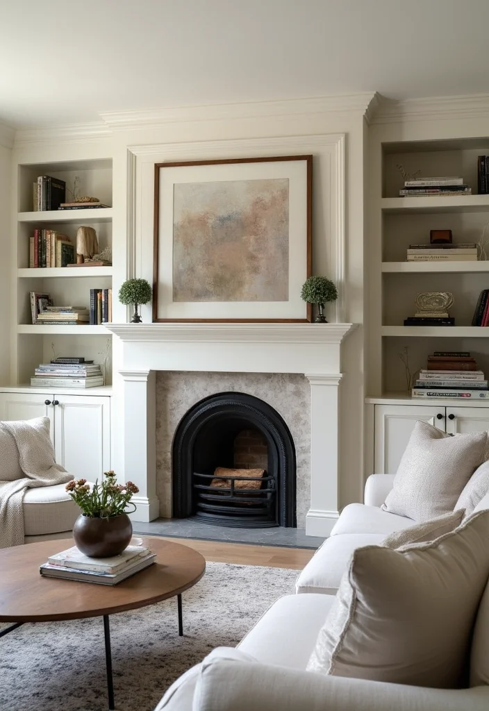16 Fireplace Surround Ideas for Beautiful Updated Finishes - 13. Custom Built-Ins