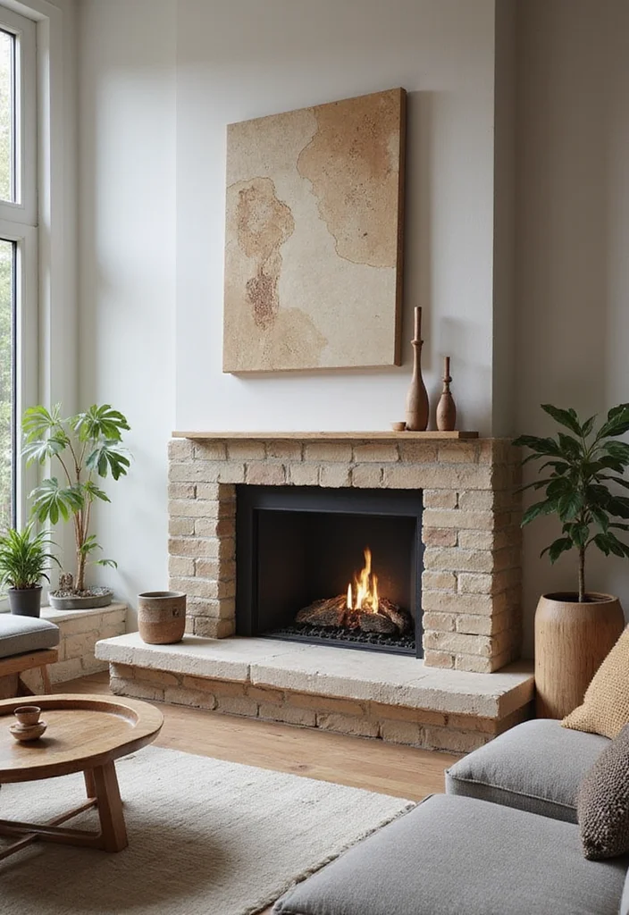 16 Fireplace Surround Ideas for Beautiful Updated Finishes - 14. Eco-Friendly Materials