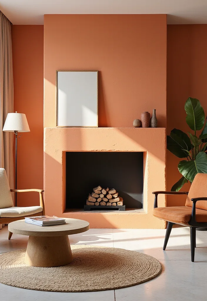 16 Fireplace Surround Ideas for Beautiful Updated Finishes - 6. Bold Color Accents