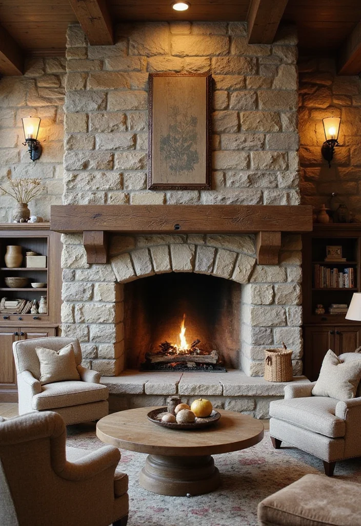 16 Unique Fireplace Ideas for Bold Eye Catching Focal Points 45 16 Unique Fireplace Ideas for Bold Eye Catching Focal Points 5. Rustic Stone Fireplaces