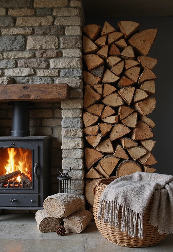 16 Unique Fireplace Ideas for Bold Eye Catching Focal Points 78 16 Unique Fireplace Ideas for Bold Eye Catching Focal Points 8. Firewood Display
