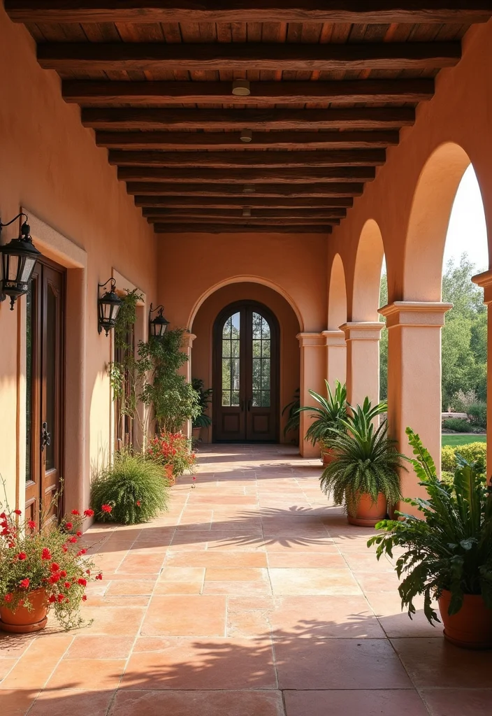 18 Backyard Covered Patio Ideas for Comfortable All Weather Living - 14. Mediterranean-Style Patio