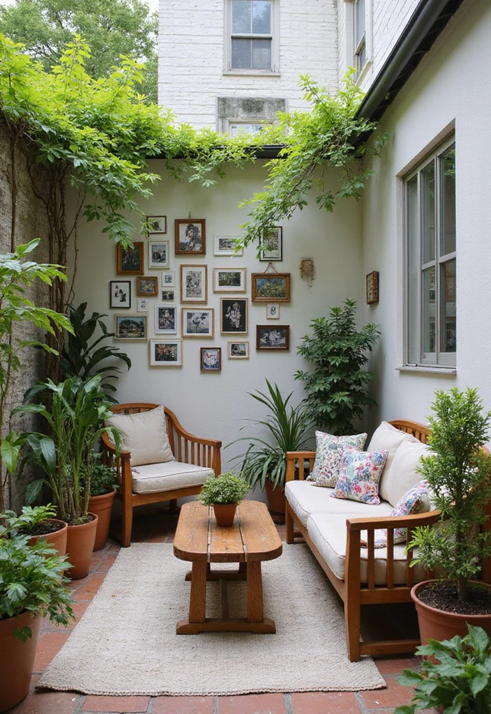 18 Backyard Covered Patio Ideas for Comfortable All Weather Living - 17. Personalized Gallery Patio
