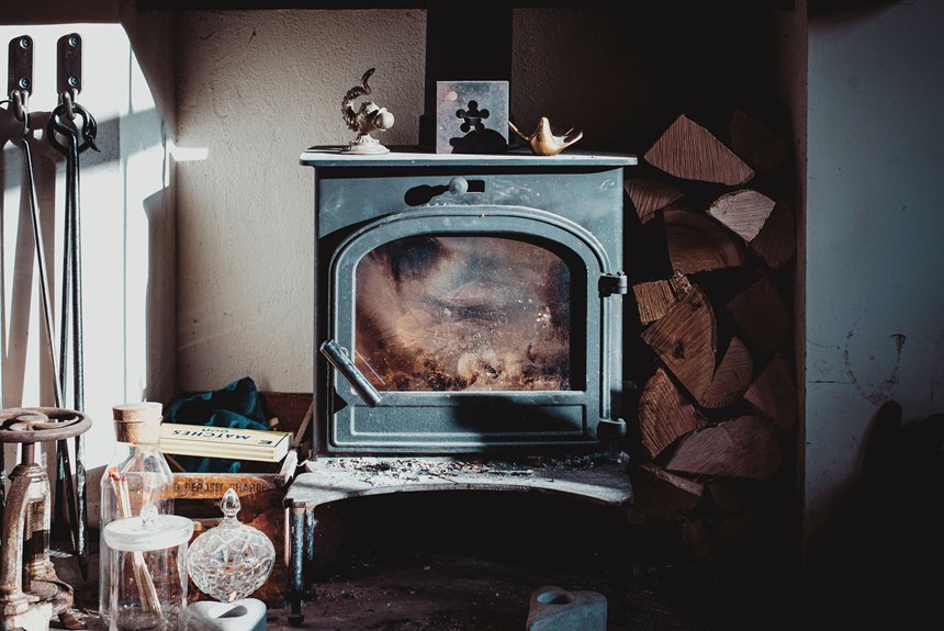 can a fireplace heat house