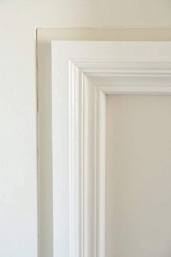 How to Install Decorative Wall Moulding in 3 Simple Steps 3 caulk fill sand paint