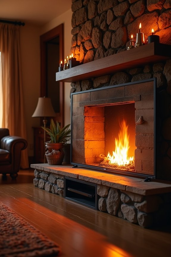 Will a Fireplace Damage Your TV? 1 fireplace heat damages tv clearances