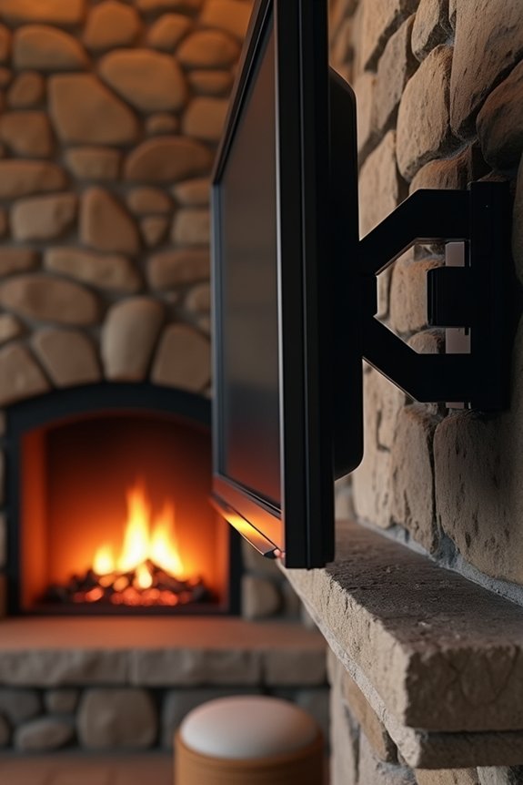 Will a Fireplace Damage Your TV? 4 full motion heat aware tv mount
