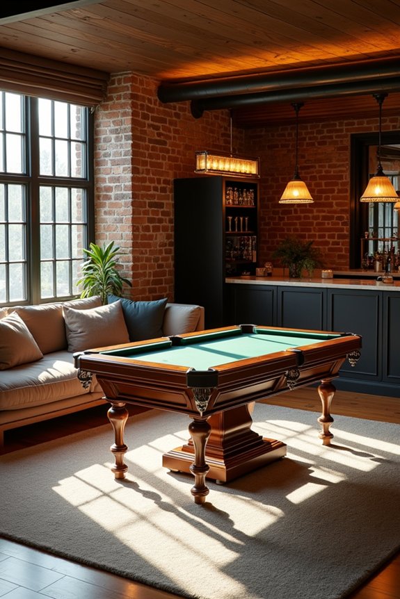How to Decorate Your Basement 10 game table anchors zones