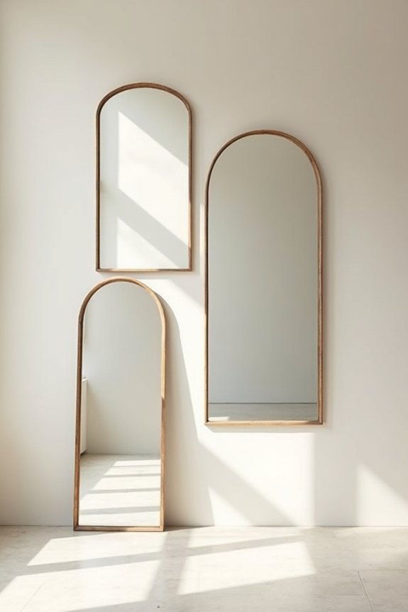 10 Ways to Decorate a Blank Wall 5 large 24 36 mirror brightens room