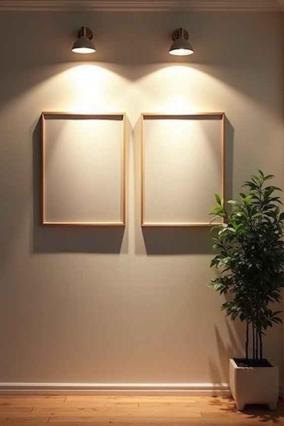 10 Ways to Decorate a Blank Wall 8 layered lighting for gallery walls