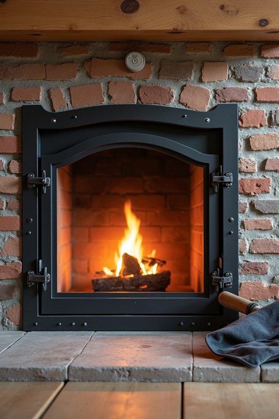 Are Fireplace Doors Necessary? 2 masonry vs prefab door safety