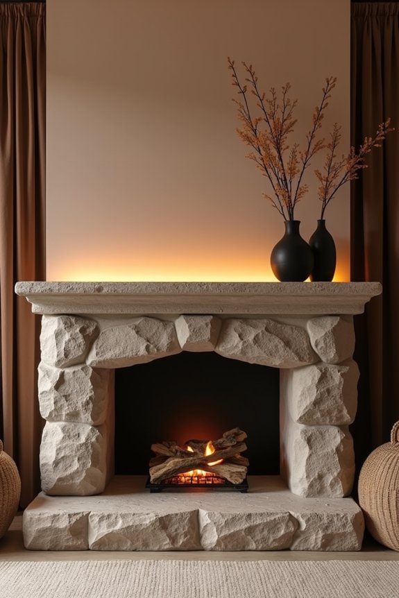 7 Styling Tips to Decorate Your Fireplace Mantel 6 negative space breathes mantel balance