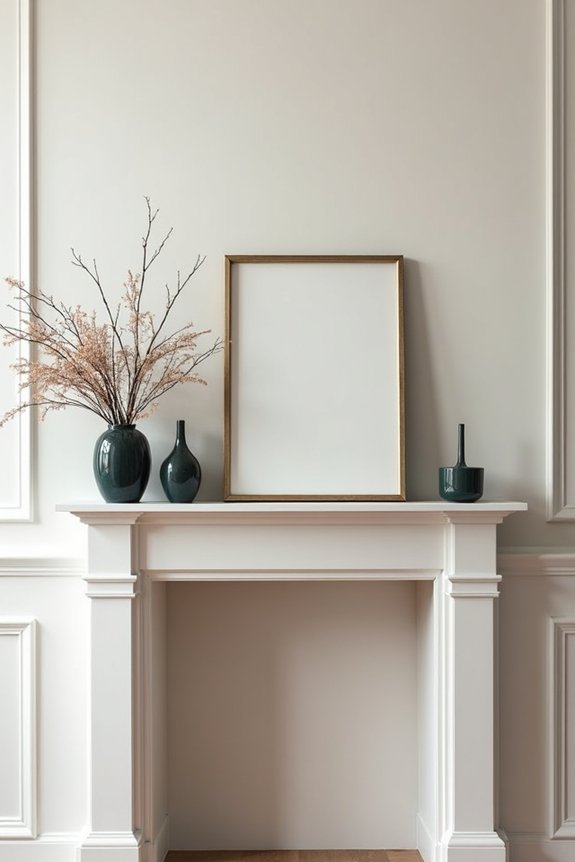 7 Styling Tips to Decorate Your Fireplace Mantel 5 overcrowding underdecluttering proportional balance