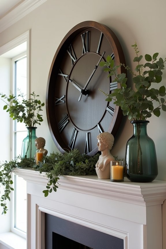 7 Styling Tips to Decorate Your Fireplace Mantel 1 oversized anchor anchors mantel coordination