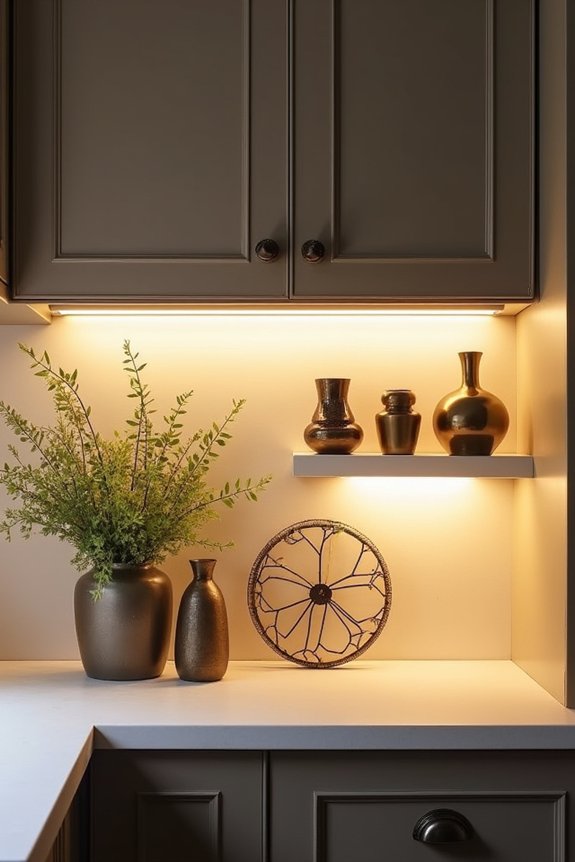 5 Ways to Decorate Above Your Kitchen Cabinets 1 oversized sconces crown cabinets