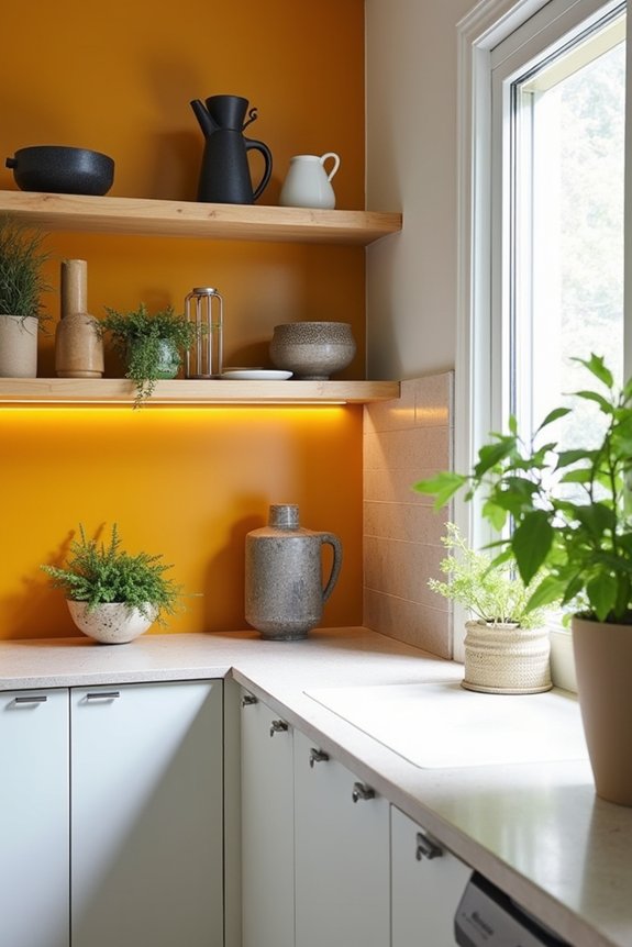 5 Ways to Decorate Above Your Kitchen Cabinets 2 seamless backsplash bold depth