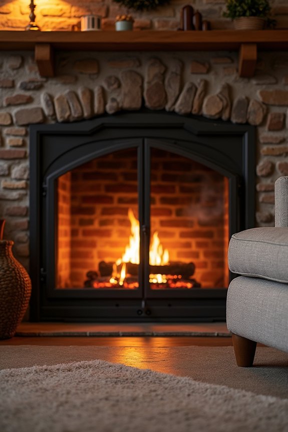 Are Fireplace Doors Necessary? 3 tempered doors catch embers safely